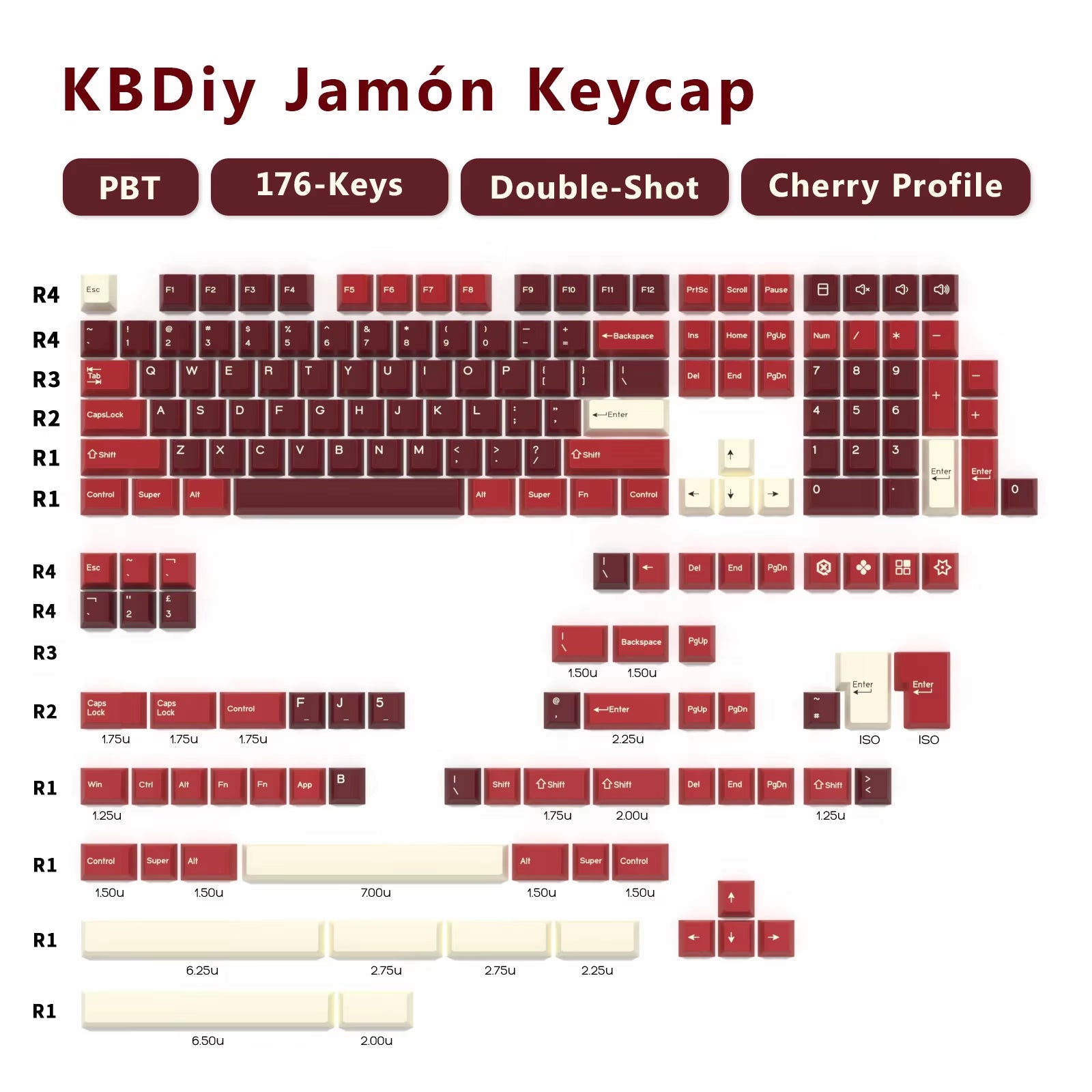 176 Keys/Set Cherry Profile PBT GMK Nautilus Keycaps Double Shot Blue for Mechanical Keyboard Keycap Custom ISO Keys 7U